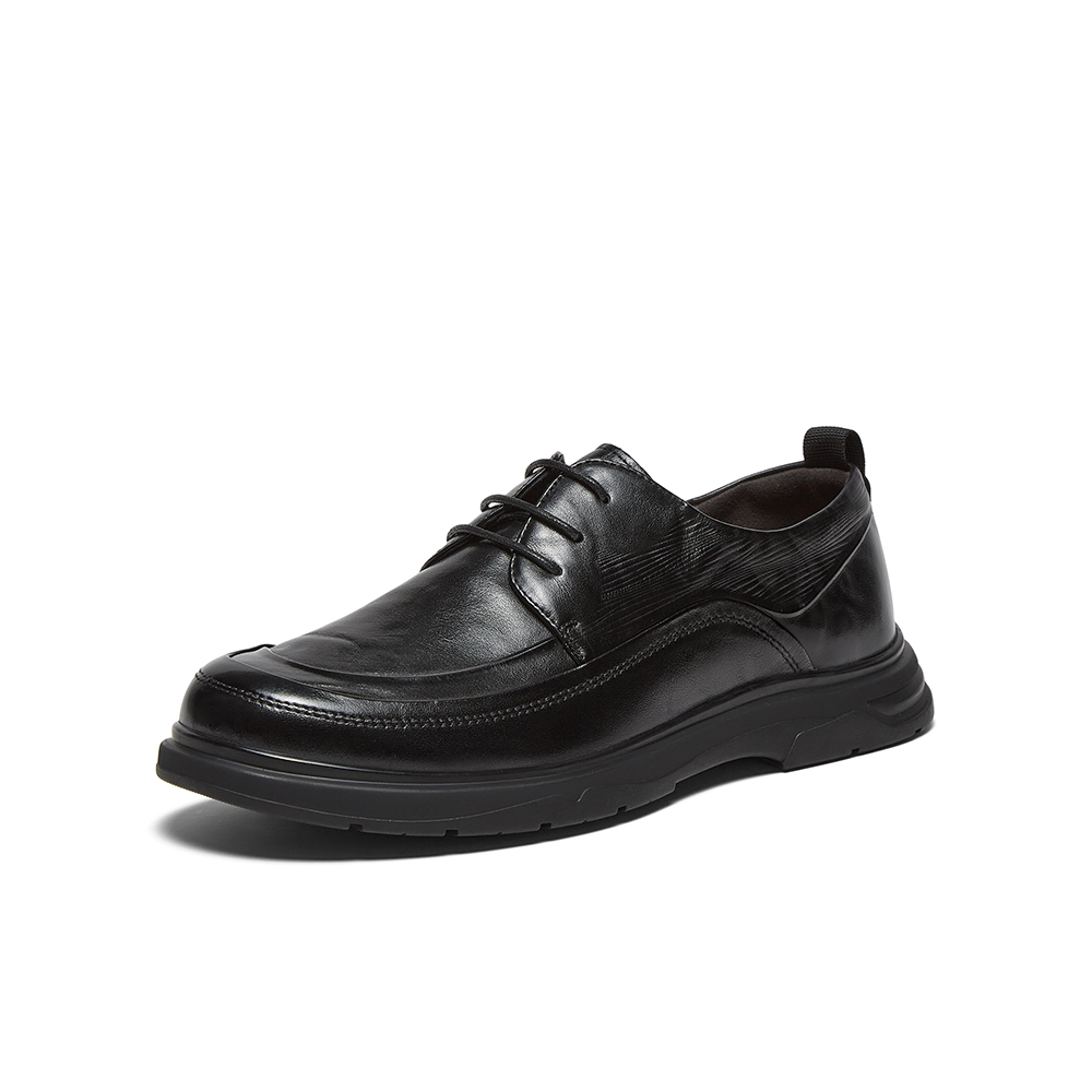 百思图2025秋季新款商场同款休闲皮鞋时尚商务男鞋WOD01CM5