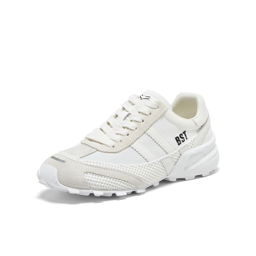 百思图2025秋季新款德训鞋时尚复古街头运动女休闲鞋D3262CM5