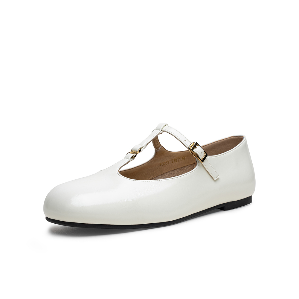 百思图2025秋季新款玛丽珍鞋时尚复古法式浅口女单鞋F3033CQ5