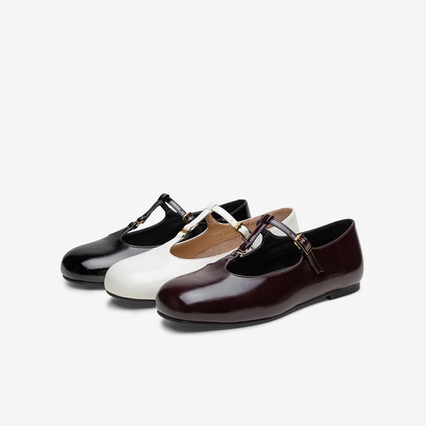 百思图2025秋季新款玛丽珍鞋时尚复古法式浅口女单鞋F3033CQ5
