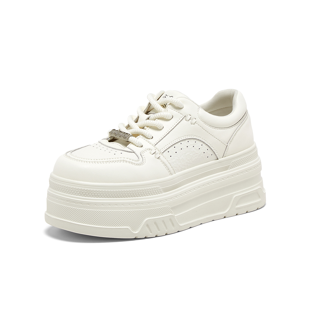 百思图2025秋季新款商场同款板鞋时尚户外运动女休闲鞋CV185CM5