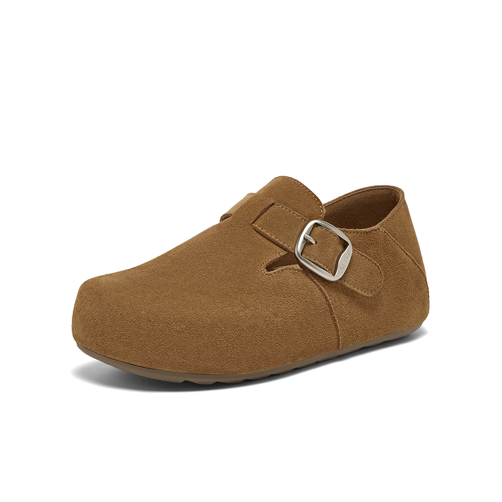 百思图2025秋季新款勃肯鞋简约时尚复古通勤休闲女单鞋D3532CM5