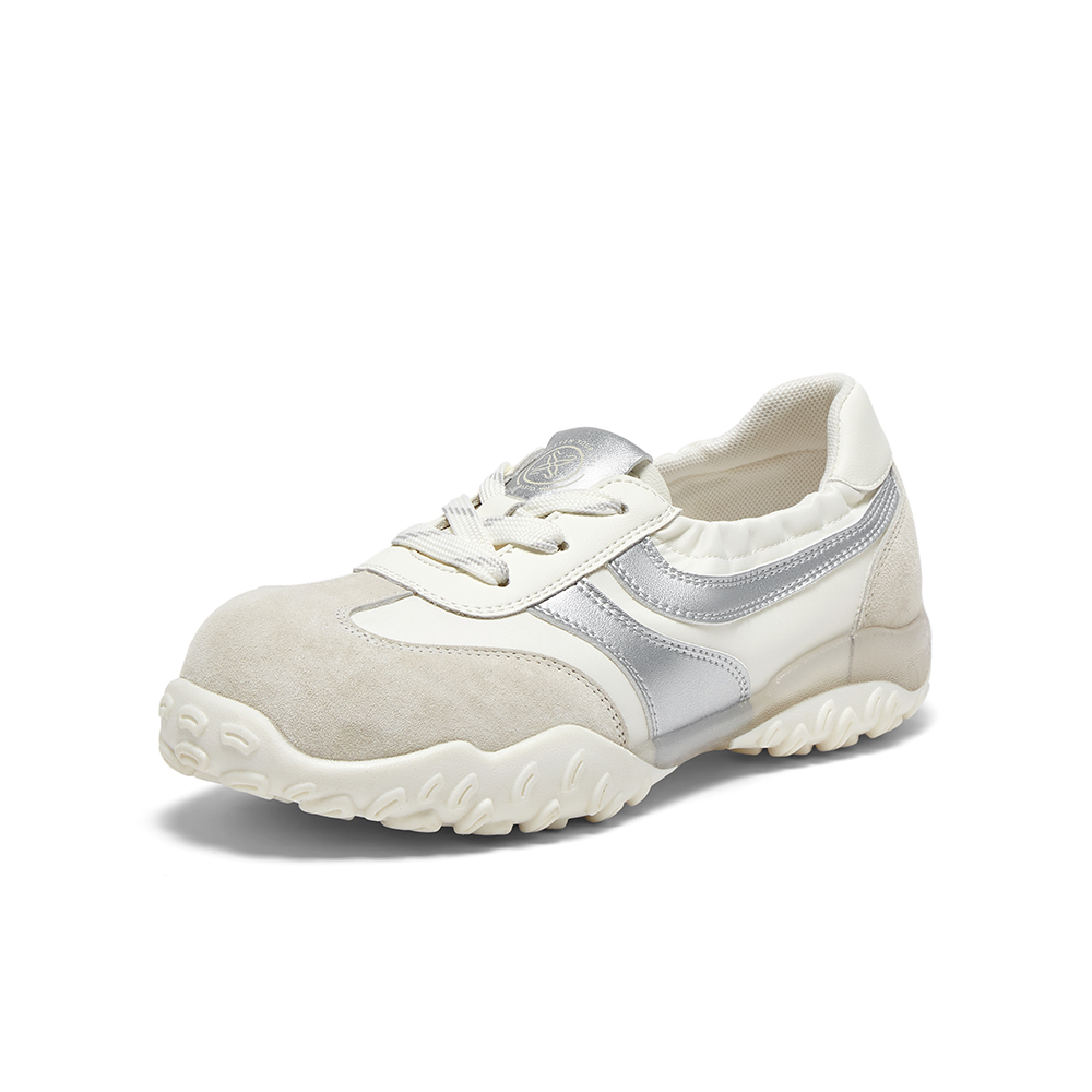 百思图2025秋季新款商场同款德训鞋时尚复古女休闲鞋X0089CA5