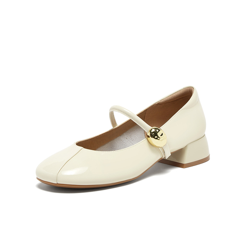 百思图2025秋季新款玛丽珍鞋时尚简约学院风女单鞋RD21RCQ5