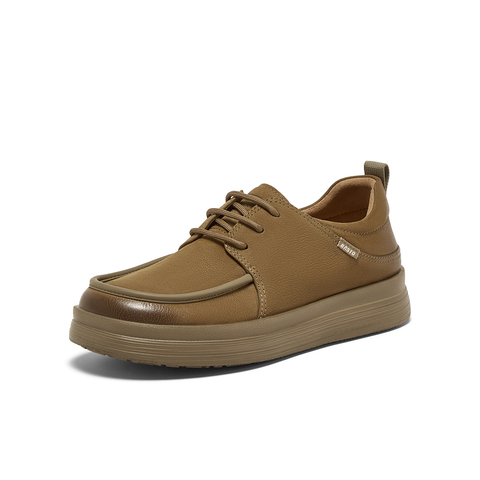 百思图2025秋季新款商场同款休闲皮鞋时尚商务男鞋90013CM5