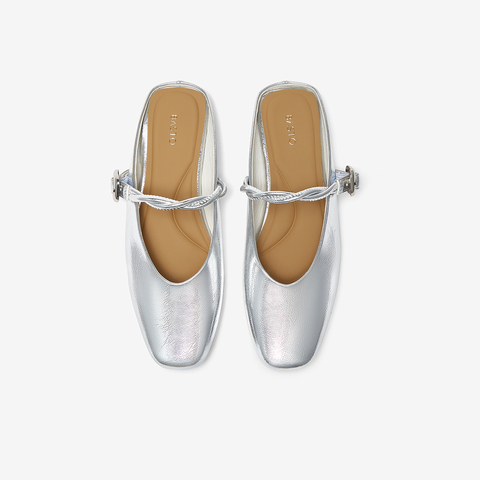 百思图2025夏季新款时尚潮流通勤穆勒鞋平跟女拖鞋F5131BH5