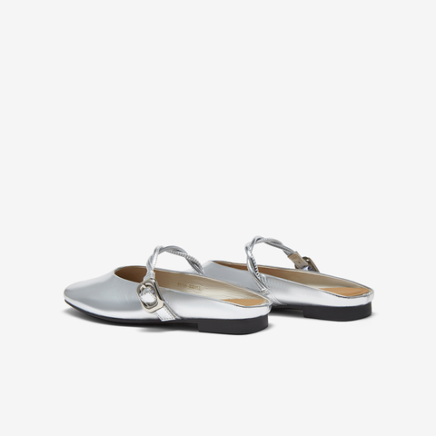 百思图2025夏季新款时尚潮流通勤穆勒鞋平跟女拖鞋F5131BH5