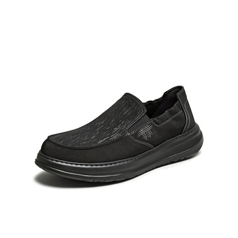 百思图2025夏季新款简约时尚户外休闲布鞋厚底男休闲鞋K8868BM5