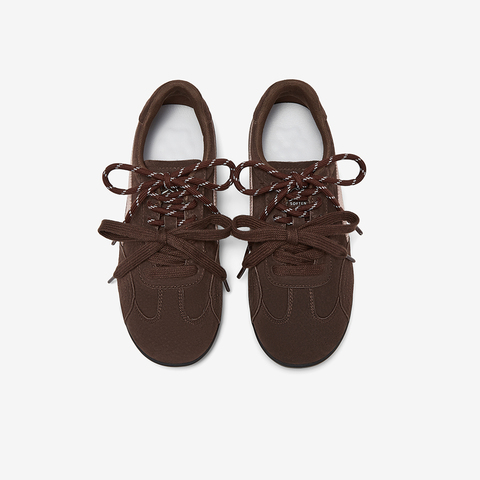 百思图2025秋季新款德训鞋时尚复古街头潮流女运动休闲鞋D3552CM5