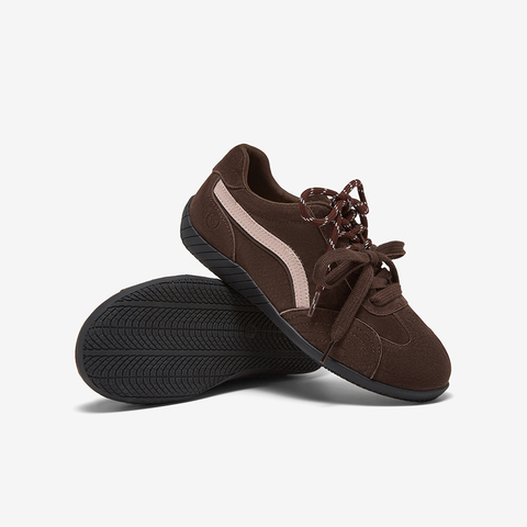 百思图2025秋季新款德训鞋时尚复古街头潮流女运动休闲鞋D3552CM5