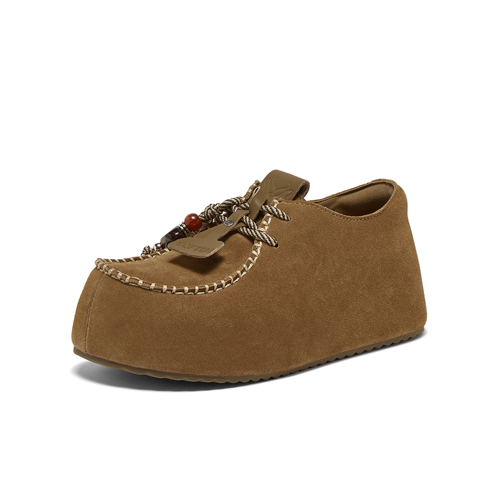 百思图2025秋季新款商场同款勃肯鞋简约复古休闲女单鞋E7350CM5