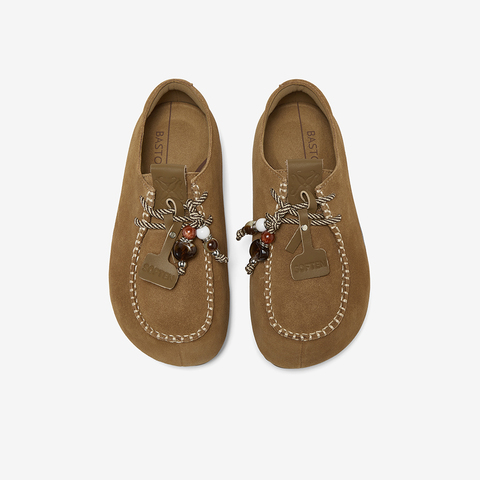 百思图2025秋季新款商场同款勃肯鞋简约复古休闲女单鞋E7350CM5