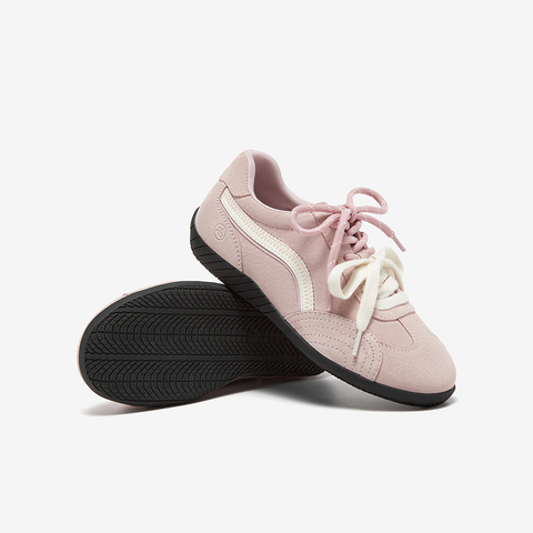 百思图2025秋季新款德训鞋时尚复古街头潮流女运动休闲鞋D3552CM5