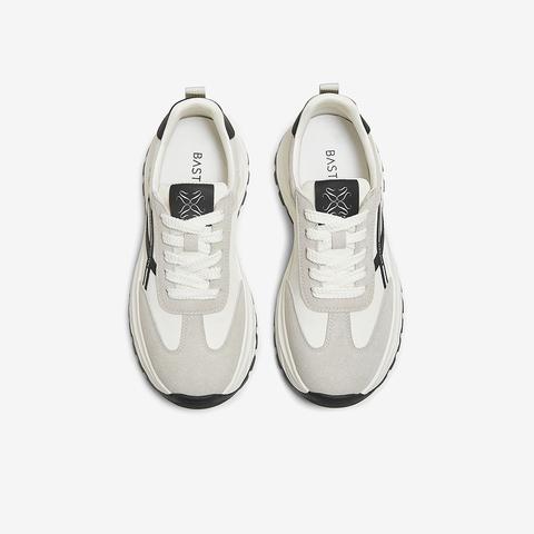 百思图2025秋季新款阿甘鞋时尚复古潮流运动女休闲鞋VLHC5CM5