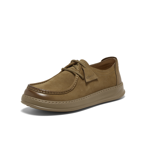 百思图2025秋季新款商场同款袋鼠鞋时尚运动男休闲鞋K8899CM5