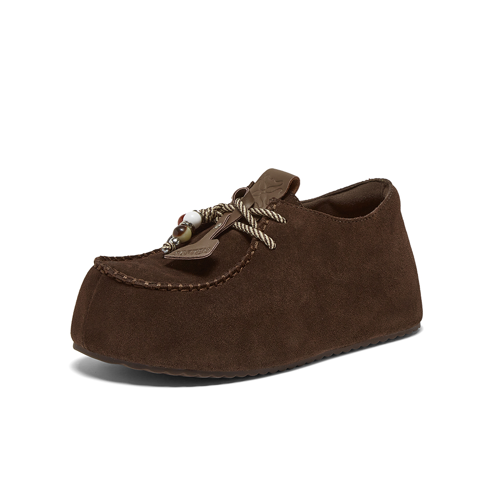 百思图2025秋季新款商场同款勃肯鞋简约复古休闲女单鞋E7350CM5