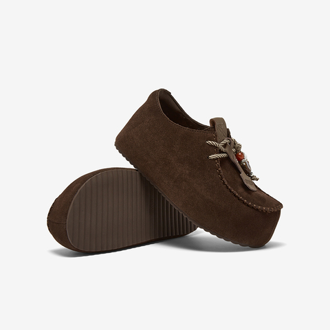 百思图2025秋季新款商场同款勃肯鞋简约复古休闲女单鞋E7350CM5