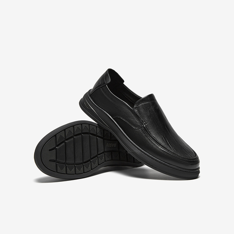 百思图2025秋季新款商场同款乐福鞋时尚商务男休闲皮鞋ESW22CM5