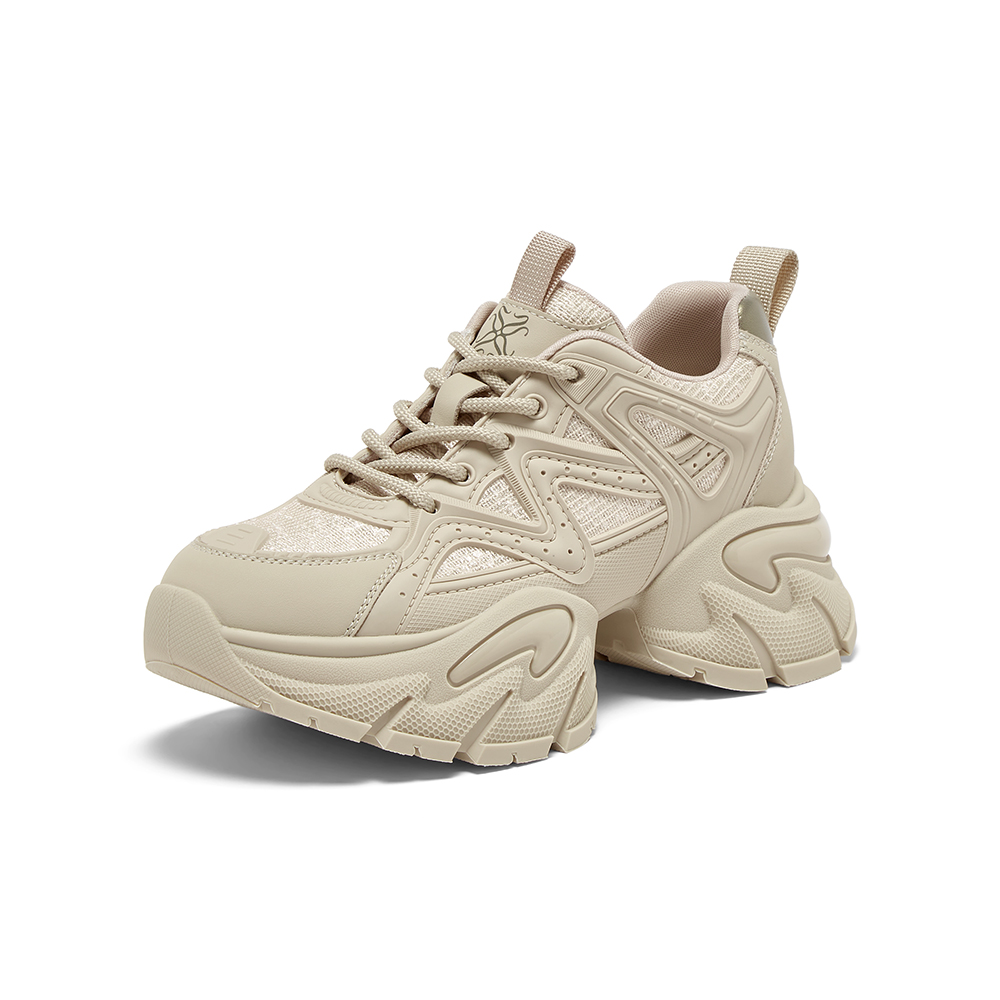 百思图2025秋季新款老爹鞋时尚潮流街头厚底增高女休闲鞋G8890CM5