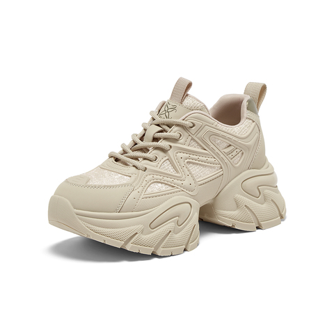 百思图2025秋季新款老爹鞋时尚潮流街头厚底增高女休闲鞋G8890CM5