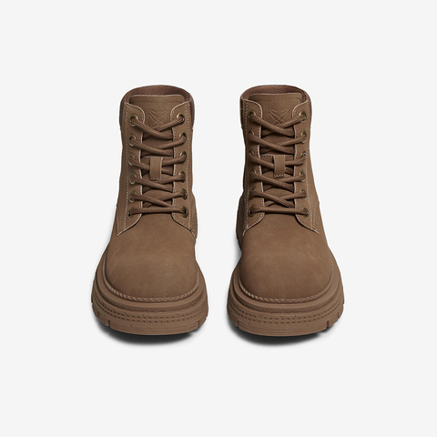 百思图2025冬季新款马丁靴时尚复古工装户外运动女中靴D3785DZ5