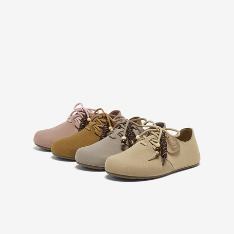 百思图2025秋季新款商场同款勃肯鞋时尚复古休闲女单鞋B9052CM5