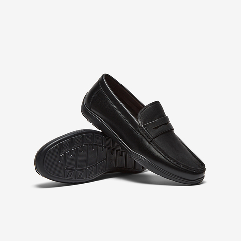 百思图2025秋季新款商场同款乐福鞋简约商务男休闲皮鞋51727CM5