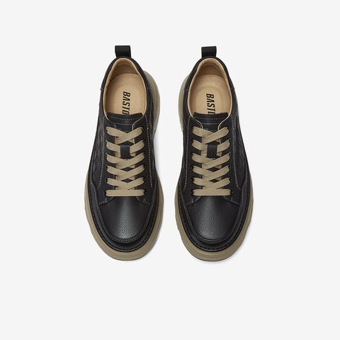 百思图2025秋季新款商场同款板鞋时尚潮流男休闲运动鞋WOA01CM5