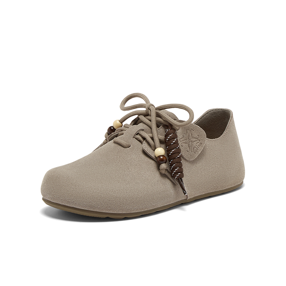 百思图2025秋季新款商场同款勃肯鞋时尚复古休闲女单鞋B9052CM5
