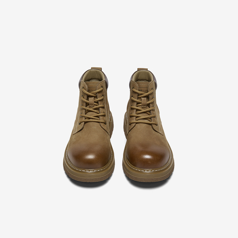 百思图2025冬季新款商场同款马丁靴时尚户外运动男短靴WF512DD5