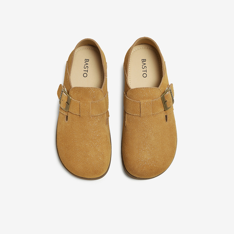 百思图2025秋季新款商场同款勃肯鞋时尚复古女单鞋D3288CM5