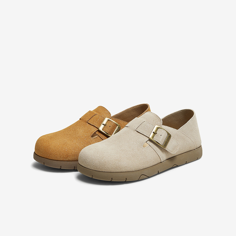 百思图2025秋季新款商场同款勃肯鞋时尚复古女单鞋D3288CM5