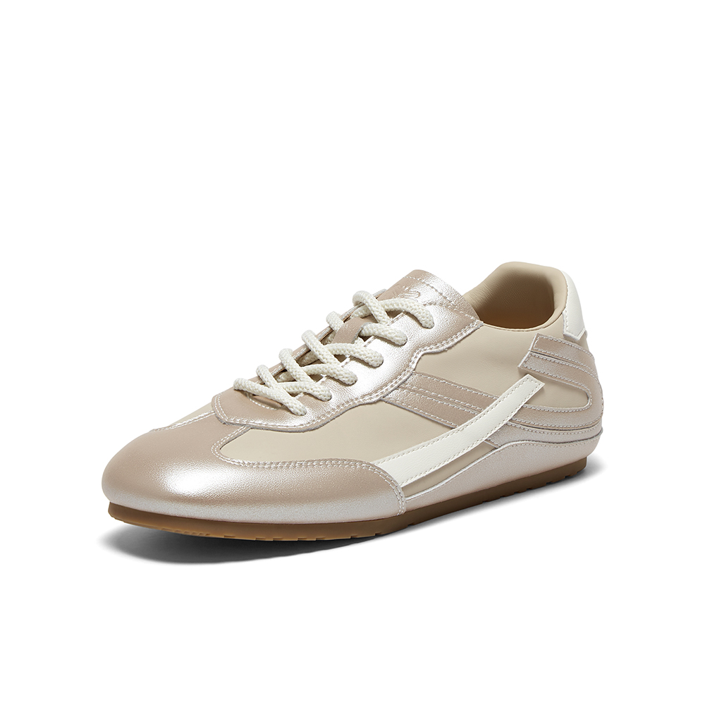 百思图2025秋季新款德训鞋时尚街头潮流运动女休闲鞋M8015CM5