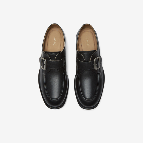 百思图2025秋季新款牛津鞋时尚复古学院风粗跟女单鞋UTP01CM5