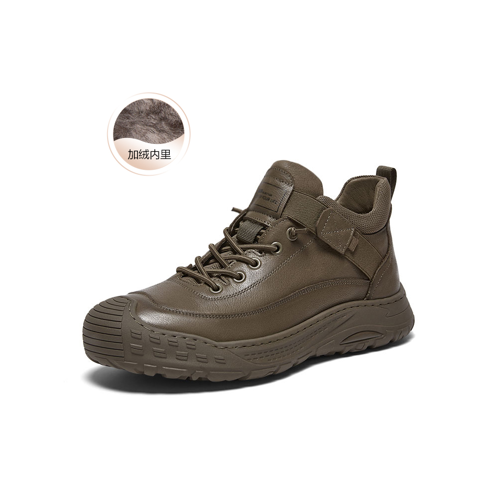 百思图2025冬季新款商场同款时尚简约户外男休闲运动鞋WM757DD5