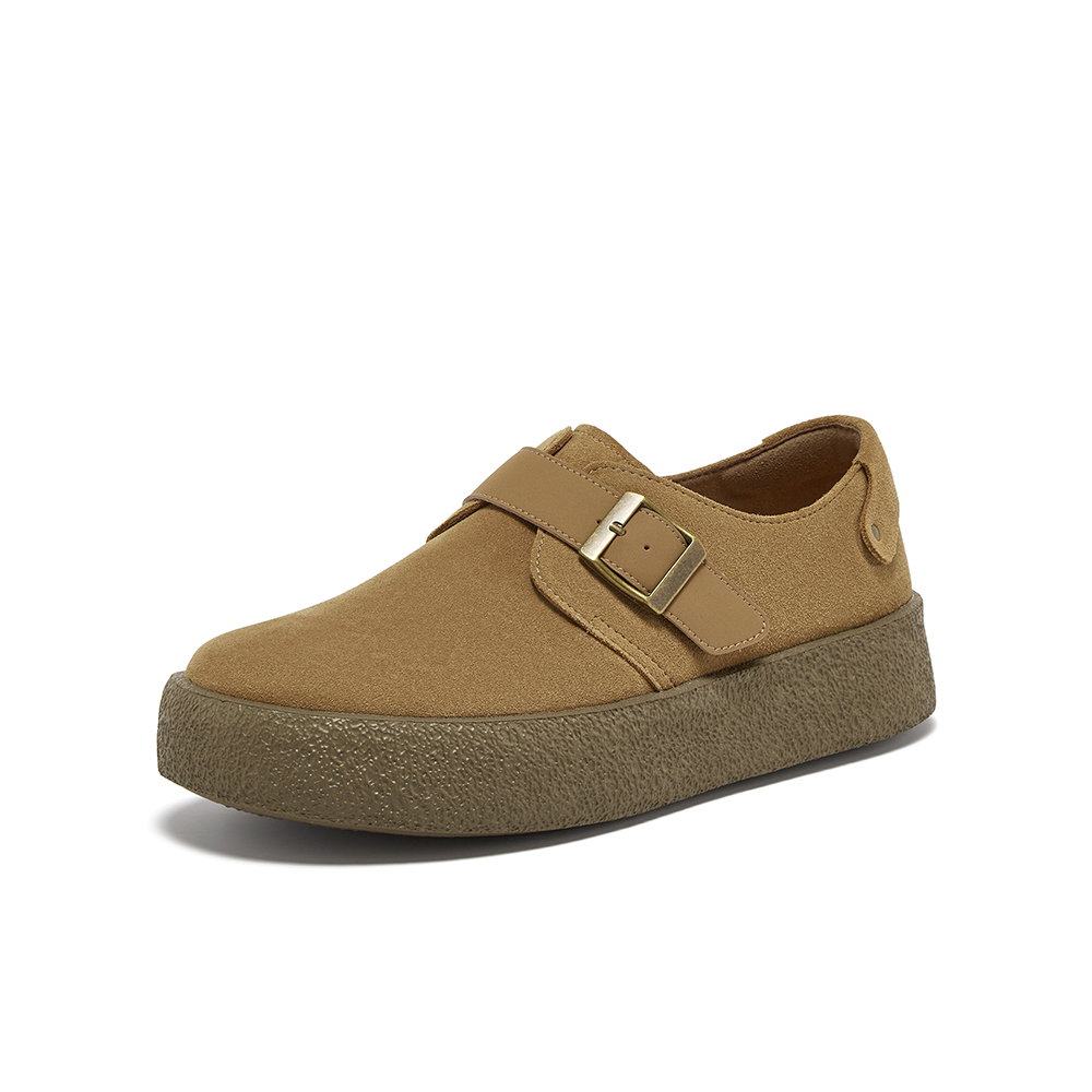 百思图2025秋季新款勃肯鞋时尚复古休闲厚底男单鞋FCP01CM5