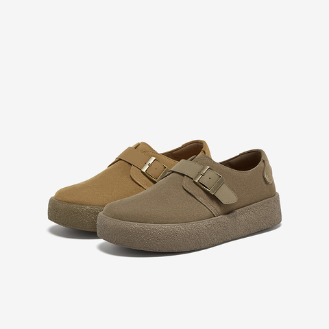 百思图2025秋季新款勃肯鞋时尚复古休闲厚底男单鞋FCP01CM5