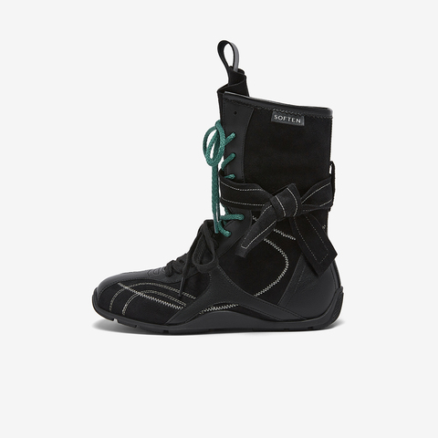 百思图2025冬季新款休闲靴时尚潮流运动女中靴A9101DZ5