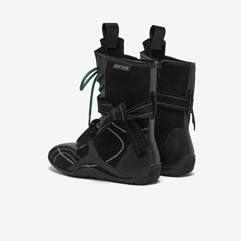 百思图2025冬季新款休闲靴时尚潮流运动女中靴A9101DZ5