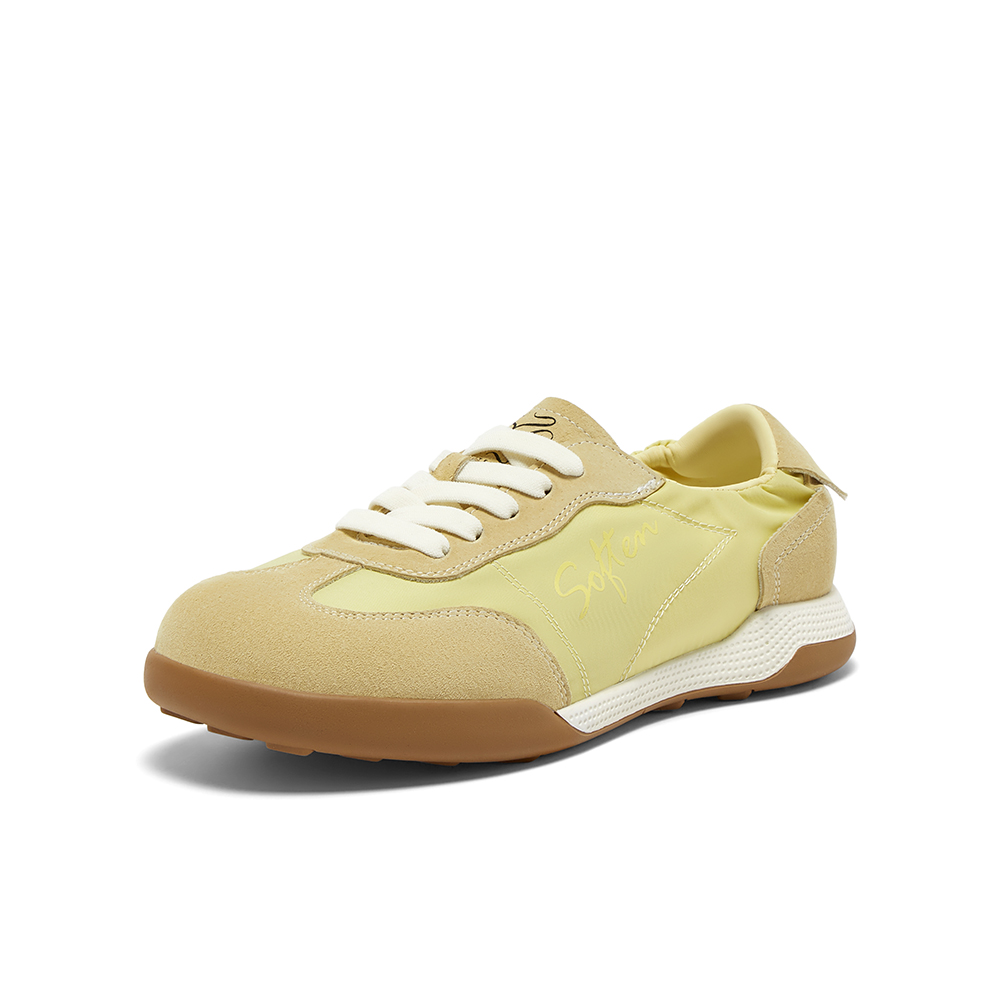 百思图2025秋季新款德训鞋时尚复古街头潮流女休闲鞋CN313CM5