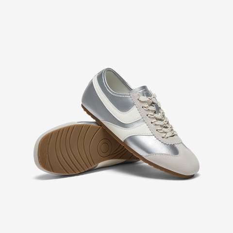 百思图2025秋季新款德训鞋时尚复古街头潮流女休闲鞋M8013CM5