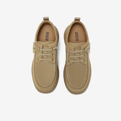 百思图2025秋季新款袋鼠鞋时尚户外运动厚底男休闲鞋L3396CM5