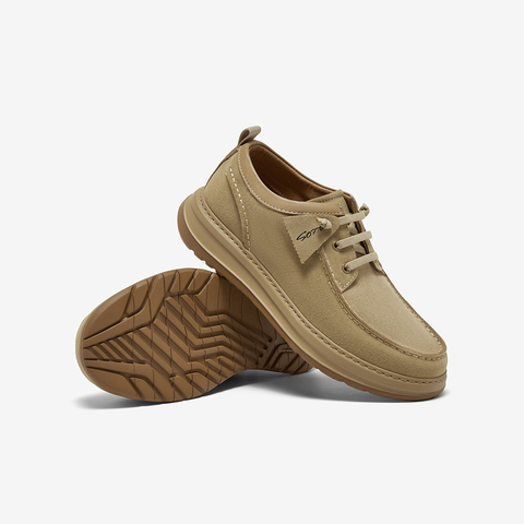 百思图2025秋季新款袋鼠鞋时尚户外运动厚底男休闲鞋L3396CM5