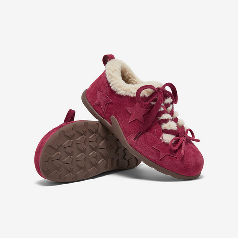 百思图2025冬季新款德训鞋时尚复古休闲运动加绒女鞋A2507DM5