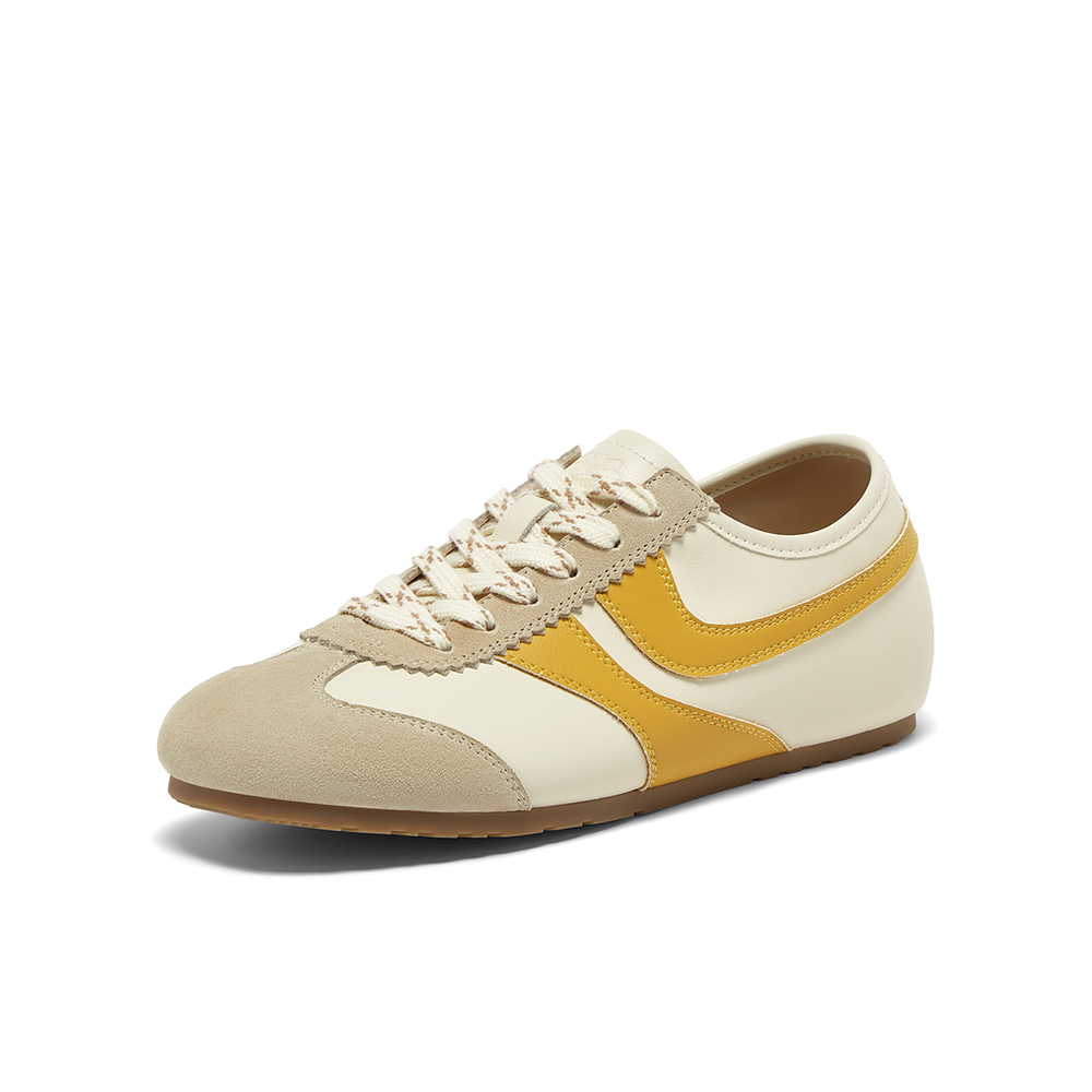 百思图2025秋季新款德训鞋时尚复古街头潮流女休闲鞋M8013CM5