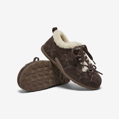 百思图2025冬季新款德训鞋时尚复古休闲运动加绒女鞋A2507DM5