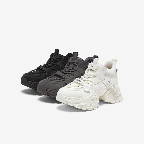 百思图2025冬季新款商场同款老爹鞋潮流运动女休闲鞋G6662DD5