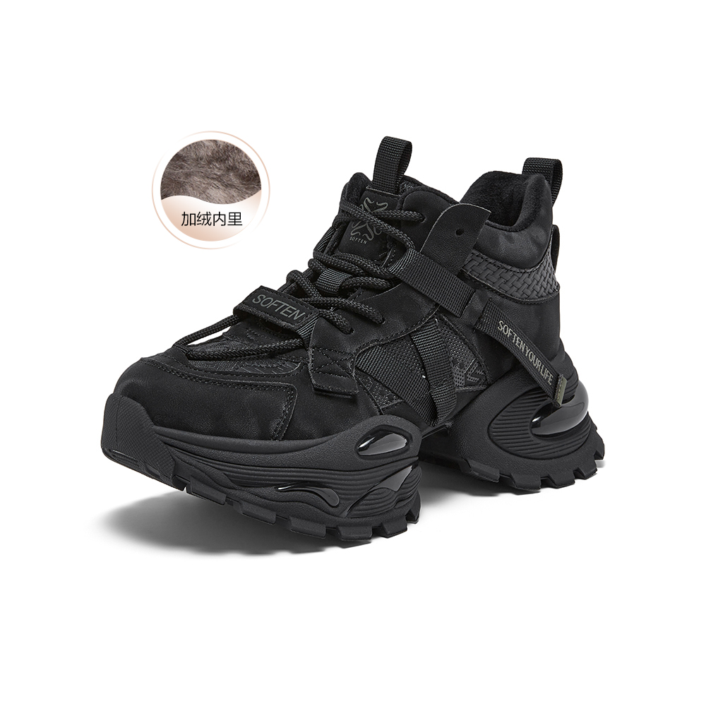 百思图2025冬季新款商场同款老爹鞋潮流运动女休闲鞋G6662DD5