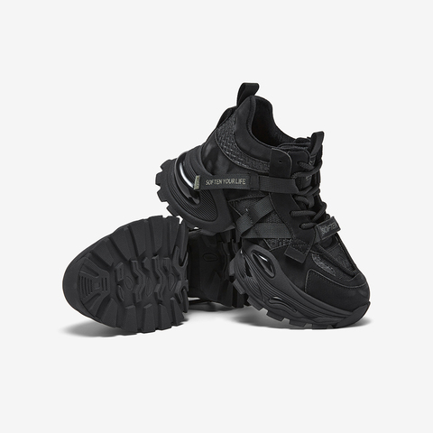 百思图2025冬季新款商场同款老爹鞋潮流运动女休闲鞋G6662DD5