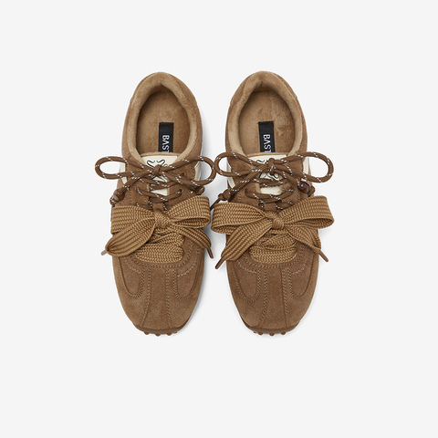 百思图2025秋季新款商场同款德训鞋时尚复古运动女休闲鞋A9012CM5